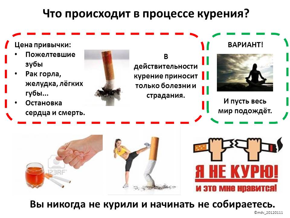 курить - здоровью вредить